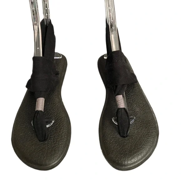 Sanuk Black Yoga Shoes Size 8 1/2 - Picture 1 of 7